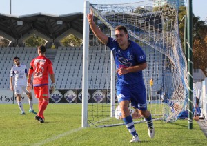 Milos Lujic scores for 1-0 against Oakleigh